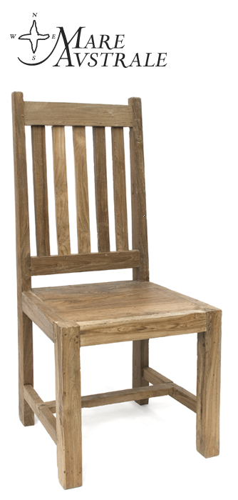Krzesło wykonane z drewna tekowego